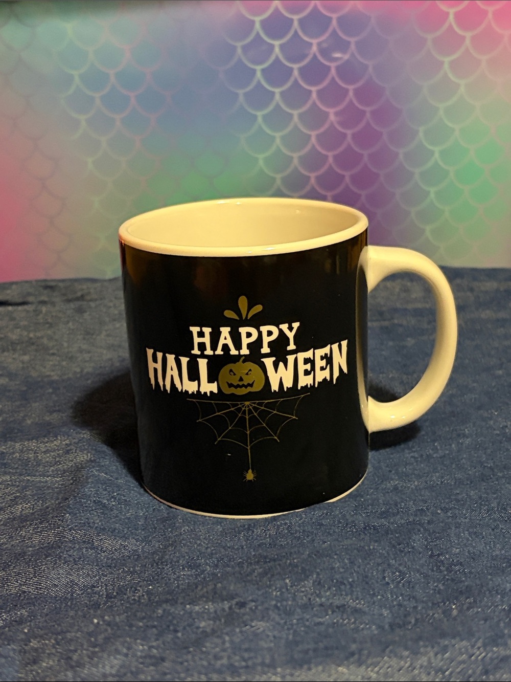 TMD HOLDINGS- Happy Halloween Black Ceramic Mug